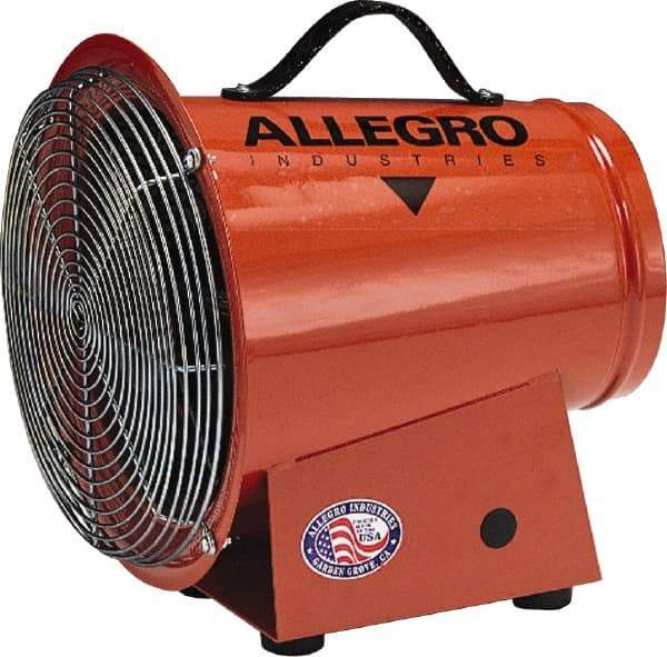 Allegro - 8" Inlet, Electric AC Axial Blower - 0.33 hp, 1,275 CFM, 120 Max Voltage Rating - Caliber Tooling