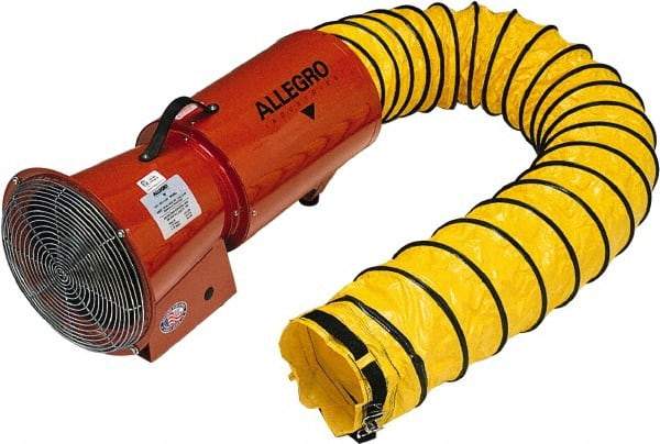 Allegro - 1,275 CFM, Electrical AC Axial Blower Kit - 8 Inch Inlet/Outlet, 0.33 HP, 120 Max Voltage Rating - Caliber Tooling