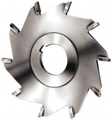 Made in USA - 6" Diam x 1/8" Blade Thickness x 1-1/4" Arbor Hole Diam, 14 Tooth Slitting and Slotting Saw - Arbor Connection, Right Hand, Uncoated, Carbide-Tipped, Contains Keyway - Caliber Tooling