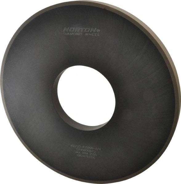 Norton - 14" Diam x 5" Hole x 1" Thick, 120 Grit Surface Grinding Wheel - Diamond, Type 1A1, Fine Grade, Resinoid Bond - Caliber Tooling