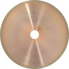 Norton - 4" Diam x 1/2" Hole, 150 Grit Surface Grinding Wheel - Diamond, Type 1A1R, Medium Grade - Caliber Tooling