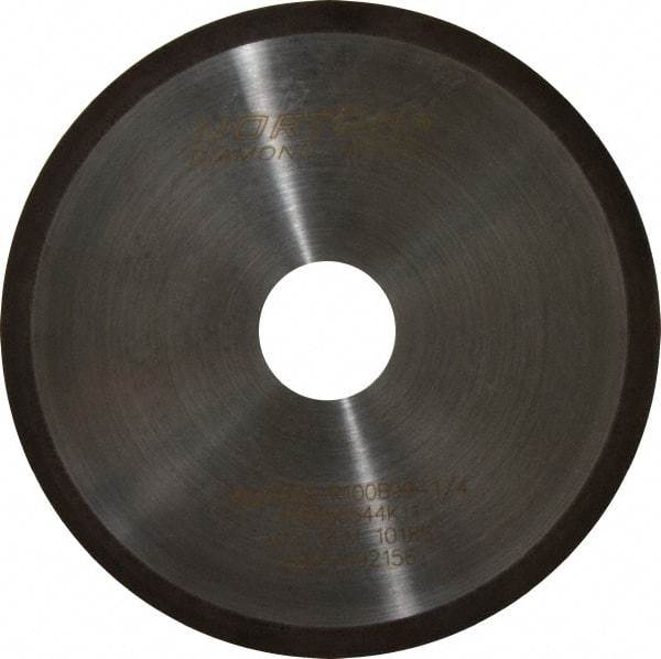 Norton - 6" Diam x 1-1/4" Hole, 100 Grit Surface Grinding Wheel - Diamond, Type 1A1R, Coarse Grade - Caliber Tooling