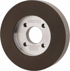 Norton - 5" Diam, 1-1/4" Hole Size, 1" Overall Thickness, 320 Grit, Type 6 Tool & Cutter Grinding Wheel - Extra Fine Grade, Diamond, Resinoid Bond - Caliber Tooling