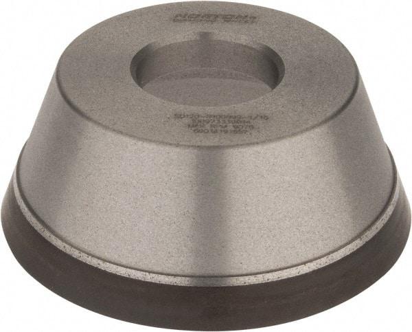 Norton - 3-3/4" Diam, 1-1/4" Hole Size, 1-1/2" Overall Thickness, 120 Grit, Type 11 Tool & Cutter Grinding Wheel - Fine Grade, Diamond, Resinoid Bond - Caliber Tooling