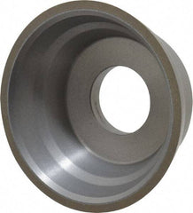 Norton - 3-3/4" Diam, 1-1/4" Hole Size, 1-1/2" Overall Thickness, 150 Grit, Type 11 Tool & Cutter Grinding Wheel - Very Fine Grade, Diamond, Resinoid Bond - Caliber Tooling