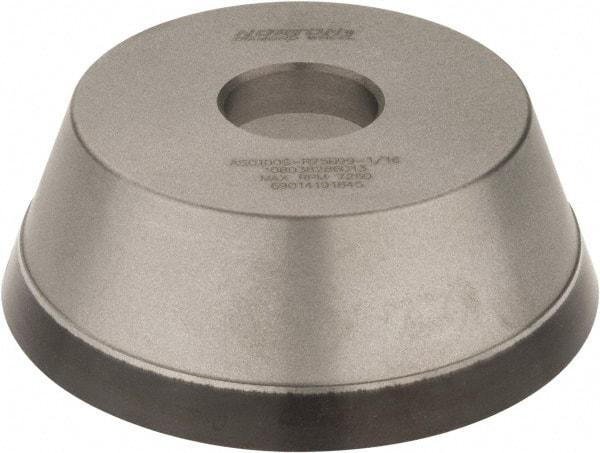 Norton - 5" Diam, 1-1/4" Hole Size, 1-3/4" Overall Thickness, 100 Grit, Type 11 Tool & Cutter Grinding Wheel - Fine Grade, Diamond, Resinoid Bond - Caliber Tooling