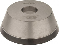 Norton - 5" Diam, 1-1/4" Hole Size, 1-3/4" Overall Thickness, 100 Grit, Type 11 Tool & Cutter Grinding Wheel - Fine Grade, Diamond, Resinoid Bond - Caliber Tooling