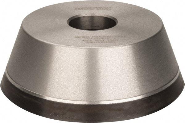 Norton - 5" Diam, 1-1/4" Hole Size, 1-3/4" Overall Thickness, 120 Grit, Type 11 Tool & Cutter Grinding Wheel - Fine Grade, Diamond, Resinoid Bond - Caliber Tooling