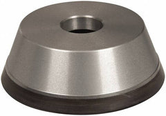 Norton - 5" Diam, 1-1/4" Hole Size, 1-3/4" Overall Thickness, 220 Grit, Type 11 Tool & Cutter Grinding Wheel - Very Fine Grade, Diamond, Resinoid Bond - Caliber Tooling