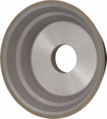 Norton - 5" Diam, 1-1/4" Hole Size, 1-3/4" Overall Thickness, 150 Grit, Type 11 Tool & Cutter Grinding Wheel - Very Fine Grade, Diamond, Resinoid Bond - Caliber Tooling