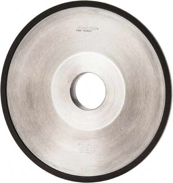 Norton - 6" Diam, 1-1/4" Hole Size, 1" Overall Thickness, 120 Grit, Type 12 Tool & Cutter Grinding Wheel - Fine Grade, CBN, Resinoid Bond - Caliber Tooling