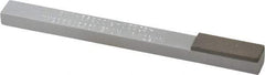 Norton - Very Fine, 1" Length of Cut, Single End Diamond Hone - 220 Grit, 3/8" Wide x 1/4" High x 4" OAL - Caliber Tooling