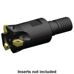 Kennametal - 3/4" Cutting Diam, Modular Connection Indexable Copy End Mill - 2 Inserts, XPLT0603 Insert, A7792VXP06SA.75Z2R1.4 Toolholder - Caliber Tooling