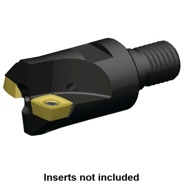 Kennametal - 1-1/2" Cutting Diam, Modular Connection Indexable Copy End Mill - 3 Inserts, XDLT1205 Insert, A7792VXD12SA1.5Z3R1.7 Toolholder - Caliber Tooling