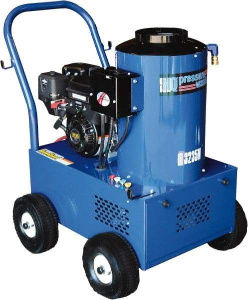 PRO-SOURCE - Gas, 9 hp, 3,000 psi, 3 GPM, Hot Water Pressure Washer - General Triplex Ceramic Plunger, 50' x 3/8" Hose - Caliber Tooling