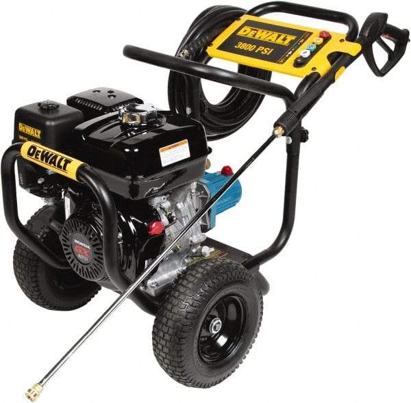 DeWALT - Gas, 8.5 hp, 3,800 psi, 3.5 GPM, Cold Water Pressure Washer - CAT Triplex, 50' x 3/8" Hose - Caliber Tooling