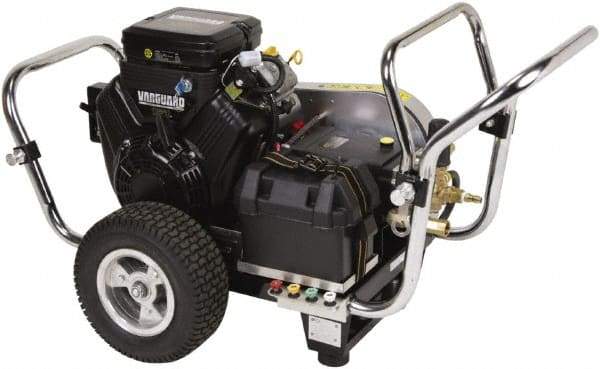 Simpson - Gas, 18 hp, 4,000 psi, 5 GPM, Cold Water Pressure Washer - Triplex Plunger, 50' x 3/8" Hose - Caliber Tooling