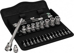 Wera - 1/4" Drive Standard Socket Set - 5 to 13mm - Caliber Tooling