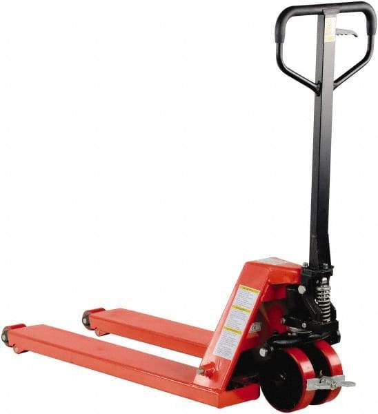 Vestil - 5,000 Lb Capacity, 8" Lift Wheel Nose Pallet Truck - 3-1/2" Min Lift Height, 38" Fork Length x 20" Fork Width, 20" Overall Width - Caliber Tooling