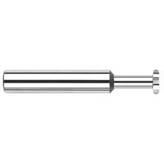 Harvey Tool - 3/16" Cut Diam, 0.06" Cut Width, 3/16" Shank, Straight-Tooth Woodruff Keyseat Cutter - Exact Industrial Supply