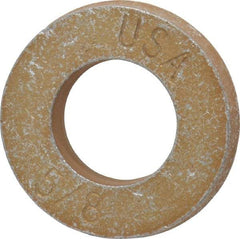 Gibraltar - 5/8" Screw, Alloy Steel Structural Flat Washer - 21/32" ID x 1-5/16" OD, 7/32" Thick, Zinc Yellow Dichromate Finish - Caliber Tooling