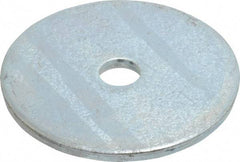 Gibraltar - 5/16" Screw, Steel Fender Flat Washer - 11/32" ID x 2" OD, 1/8" Thick, Zinc-Plated Finish - Caliber Tooling