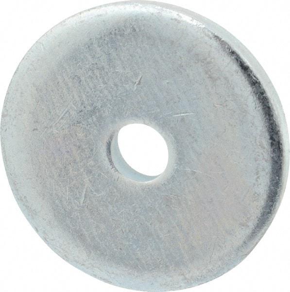 Gibraltar - 3/8" Screw, Steel Fender Flat Washer - 13/32" ID x 2" OD, 1/4" Thick, Zinc-Plated Finish - Caliber Tooling