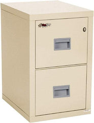 FireKing - 17-3/4" Wide x 27-3/4" High x 22-1/8" Deep, 2 Drawer Vertical File - Steel, Parchment - Caliber Tooling