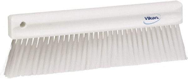 Vikan - Polyester Counter Brush - 2" Bristle Length, 11" Long x 1-1/4" Wide Head, White - Caliber Tooling