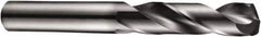 DORMER - 5/16" 140° Spiral Flute Solid Carbide Screw Machine Drill Bit - TiAlN Finish, Right Hand Cut, 41mm Flute Length, 79mm OAL, Four Facet Split Point, Straight Shank - Caliber Tooling