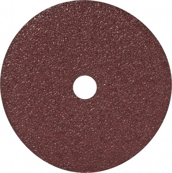 3M - 7" Diam 7/8" Hole 36+ Grit Fiber Disc - Very Coarse Grade, Ceramic, 8,600 Max RPM, Series 982C - Caliber Tooling