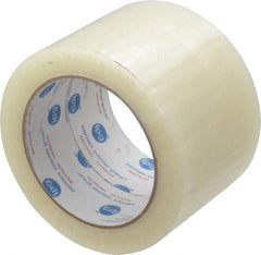 Intertape - 3" x 110 Yd Clear Rubber Adhesive Sealing Tape - Polypropylene Film Backing, 1.85 mil Thick, 27 Lb Tensile Strength, Series 7100 - Caliber Tooling