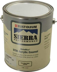 Rust-Oleum - 1 Gal White Semi Gloss Finish Acrylic Enamel Paint - Interior/Exterior, Direct to Metal, <0 gL VOC Compliance - Caliber Tooling