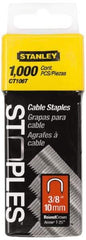 Stanley - 5/16" Wide Galvanized Steel Cable Staples - 3/8" Leg Length - Caliber Tooling