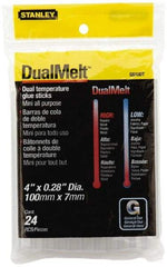 Stanley - 1/4" Diam, 4" Long, Opaque Hot Melt, Low Melt Glue Stick - GS Series - Caliber Tooling