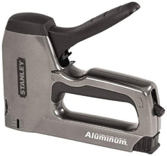 Stanley - Manual Brad Nailer/Staple Gun - 1/4, 5/16, 3/8, 1/2, 9/16, 1/2, 5/8, 9/16" Staples, Silver, Aluminum - Caliber Tooling