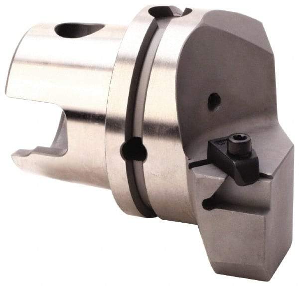 Kennametal - Insert Style NG 4L, 70mm Head Length, Left Hand Cut, Internal Modular Threading Cutting Unit Head - System Size KM80, 53mm Center to Cutting Edge, Series Top Notch - Caliber Tooling