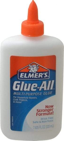 Elmer's - 7.61 oz Bottle White All Purpose Glue - 5 min Working Time, Bonds to Ceramic, Fabric, Leather, Paper & Wood - Caliber Tooling