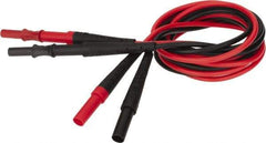 Fluke - Black/Red Electrical Test Equipment Leads Extension - Use with All Test Lead Models - Caliber Tooling