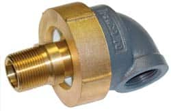 Barco - 3-1/8" Pipe, 3-1/8" Flange Thickness, 90° Casing, Straight Ball Swivel Joint - Bronze Ball & Nut with Iron Body, 340 psi Water, 240 psi Steam, Size Code 12, NPT Ends - Caliber Tooling