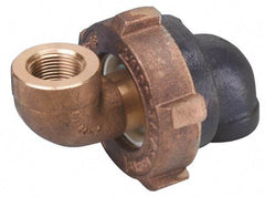 Barco - 2-1/2" Pipe, 2-1/2" Flange Thickness, 90° Casing, 90° Ball Swivel Joint - Bronze Ball & Nut with Iron Body, 340 psi Water, 240 psi Steam, Size Code 08, NPT Ends - Caliber Tooling