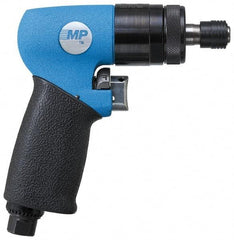 Master Power - 1/4" Bit Holder, 1,100 RPM, Pistol Grip Handle Air Screwdriver - 85 (Soft Pull) & 120 (Hard Slam) In/Lb Torque, 22 CFM - Caliber Tooling