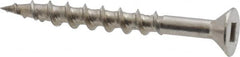 Value Collection - #8 Flat Head, Square Drive Stainless Steel Deck Screw - Caliber Tooling