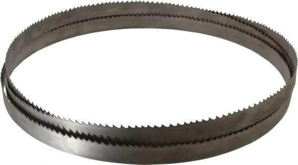 Starrett - 3 to 4 TPI, 12' 4" Long x 1" Wide x 0.035" Thick, Welded Band Saw Blade - Bi-Metal, Toothed Edge, Modified Tooth Set, Contour Cutting - Caliber Tooling