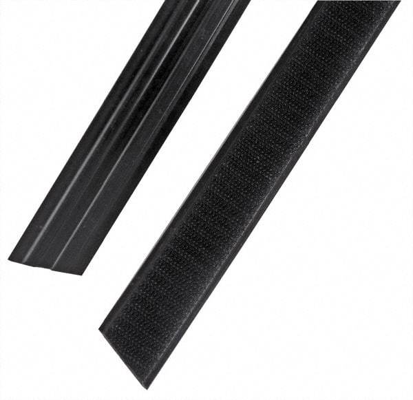 Rubbermaid - 35" Long x 1.1" Wide Microfiber Hook & Loop Replacement Set - Black, Hook & Loop - Caliber Tooling