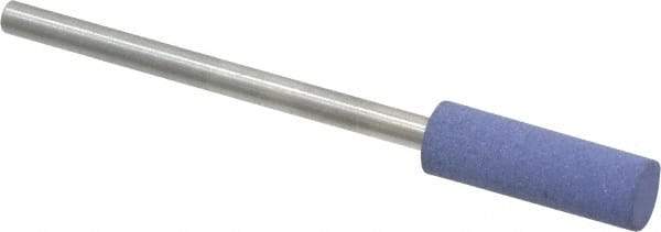 Value Collection - 5mm Max Diam x 15mm Long, Cylinder, Rubberized Point - Very Fine Grade, Ceramic, Mounted - Caliber Tooling