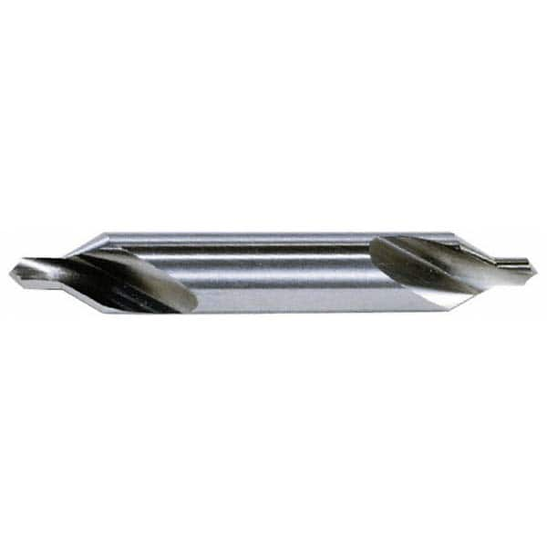 Hertel - #8 Plain Cut 60° Incl Angle Solid Carbide Combo Drill & Countersink - Caliber Tooling