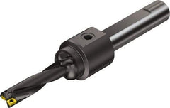 Sandvik Coromant - 5.905" Max Drill Depth, 4xD, 1.437" Diam, Indexable Insert Drill - 2 Inserts, 1-1/2" Shank Diam, Flange Shank - Caliber Tooling