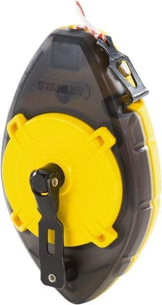 Stanley - 100' Long Chalk Reel - Yellow & Black, Includes Chalk Reel - Caliber Tooling