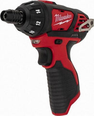 Milwaukee Tool - 12 Volts, Lithium-Ion Battery, Pistol Grip Cordless Screwdriver - 500 RPM, 150 Inch/Lbs. Torque - Caliber Tooling